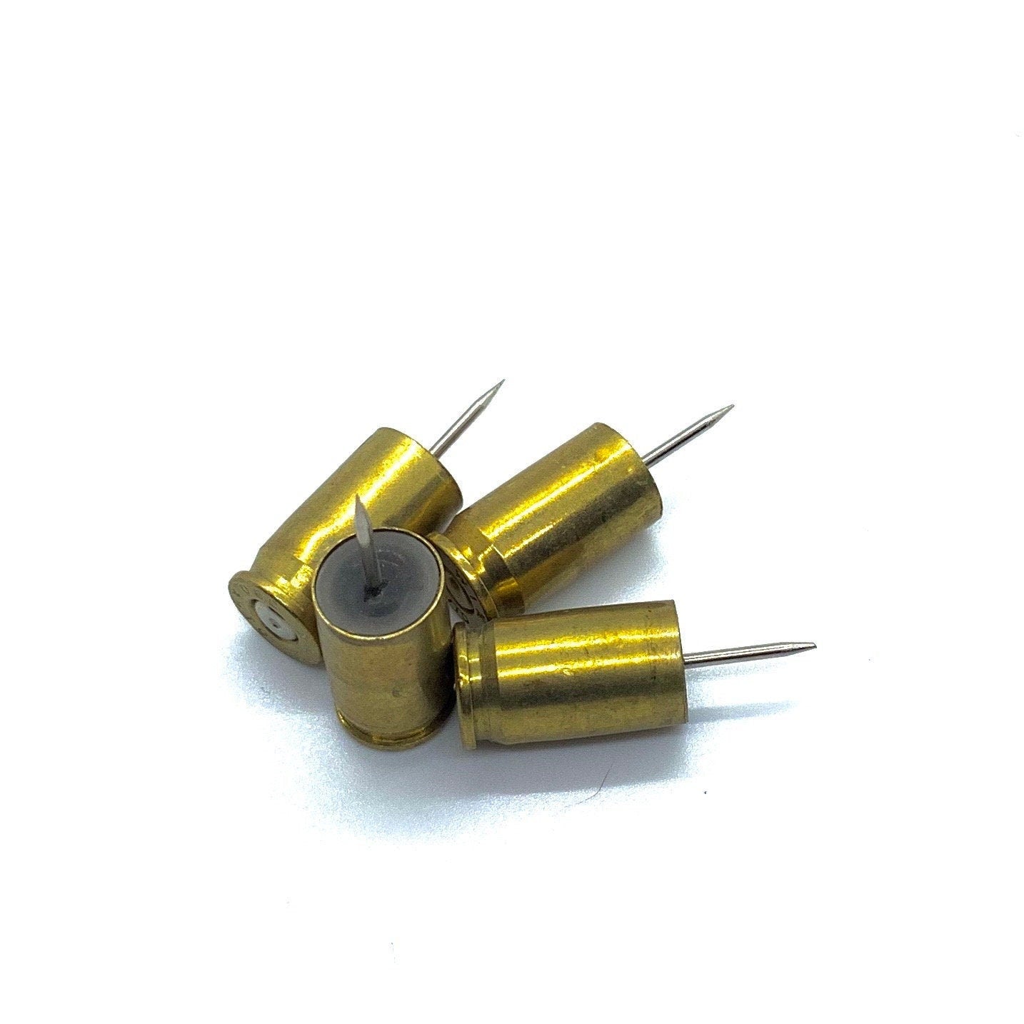Spent Brass Push Pins, 4 ct
