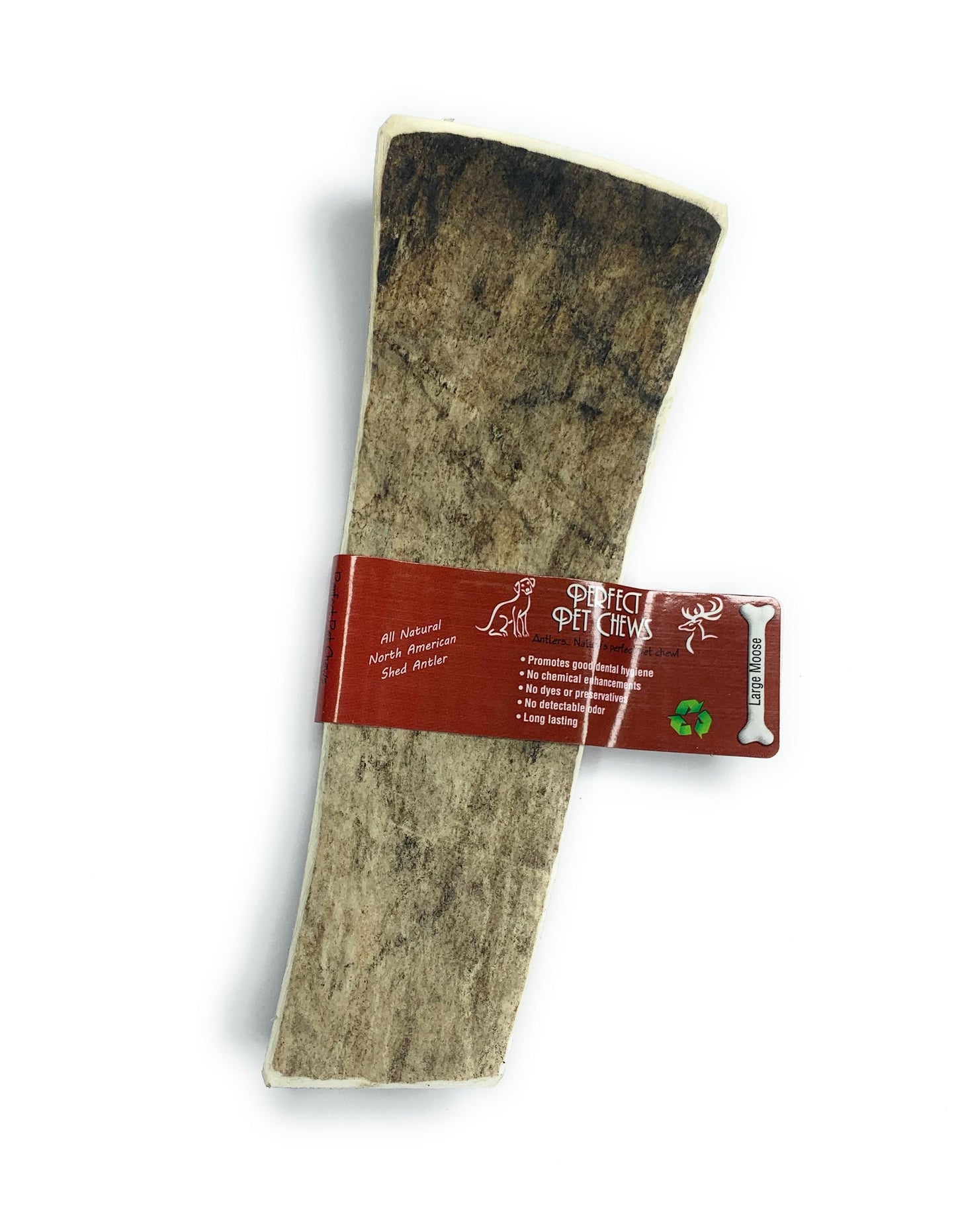 Large Moose Antler - All Natural, Grade A, Premium Antler Dog Treats, Dental Cleaning Dog Chews, Naturally Shed Antlers from USA