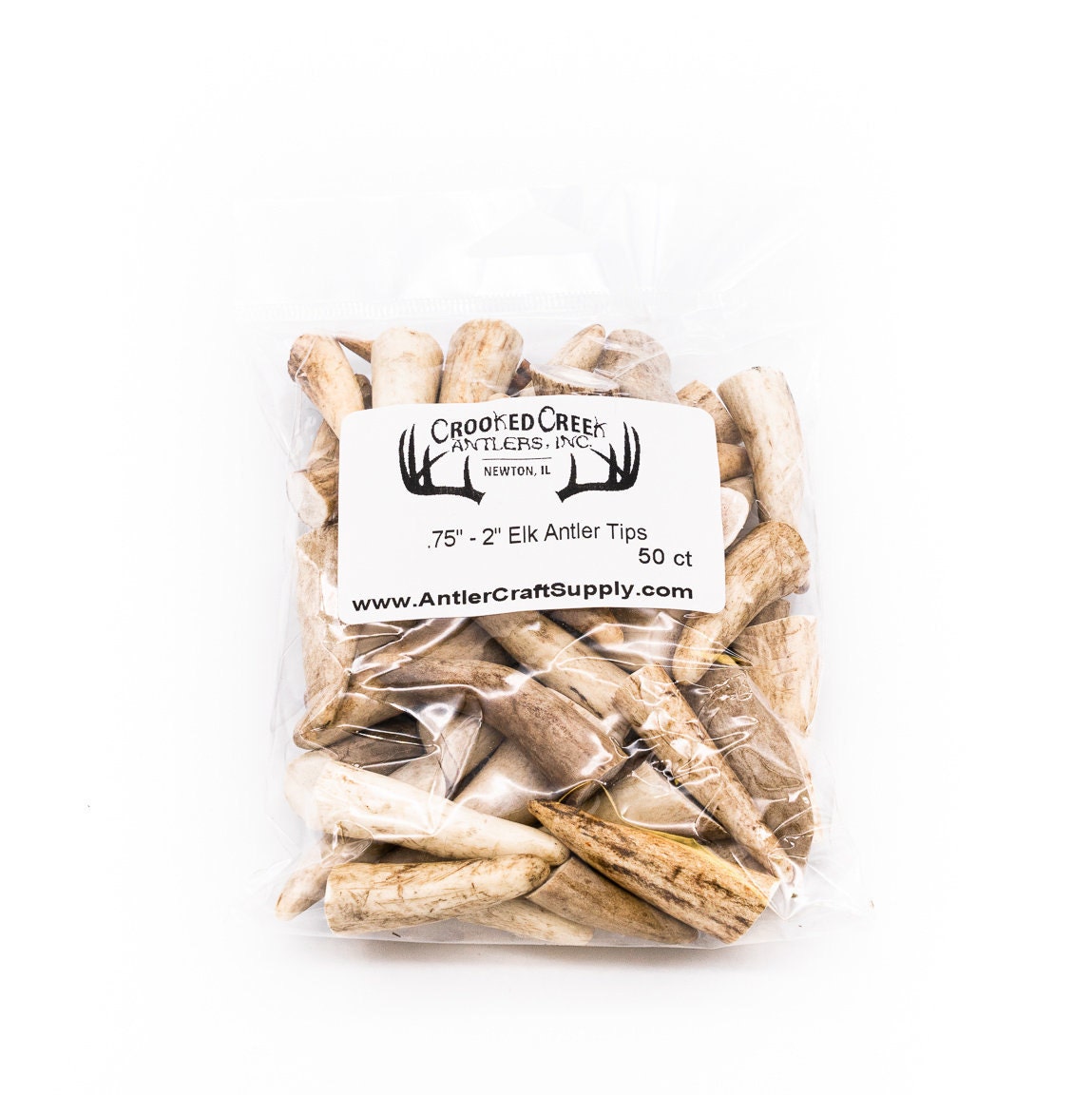 Elk Antler Craft Tips (0.75" - 2" Length) Antler For Crafts - Antler For Jewelry Making - Antler For Necklaces - Antler For Earrings