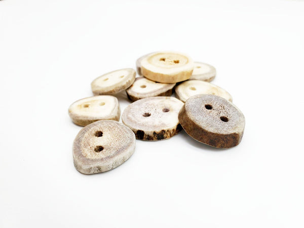 Antler Toggle Buttons, 5 ct - Great For Crafts, Sewing, Dolls