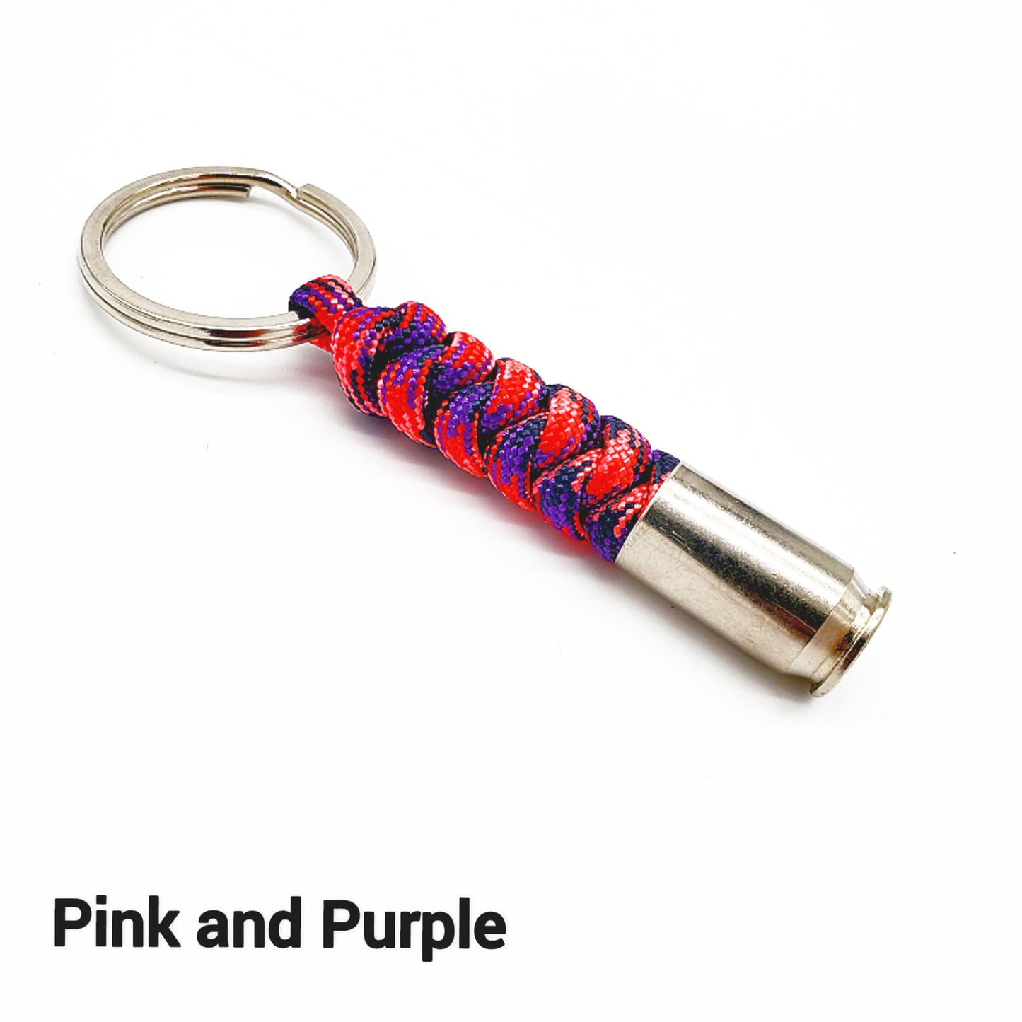 Paracord/.45 Spent Brass Keychain
