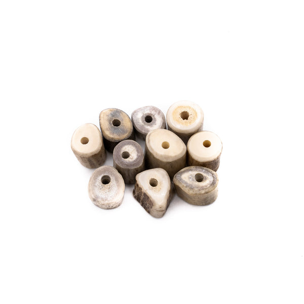 Antler Beads 10 Count - Antler For Crafts - Antler For Jewelry Making -  Crooked Creek Antler Art