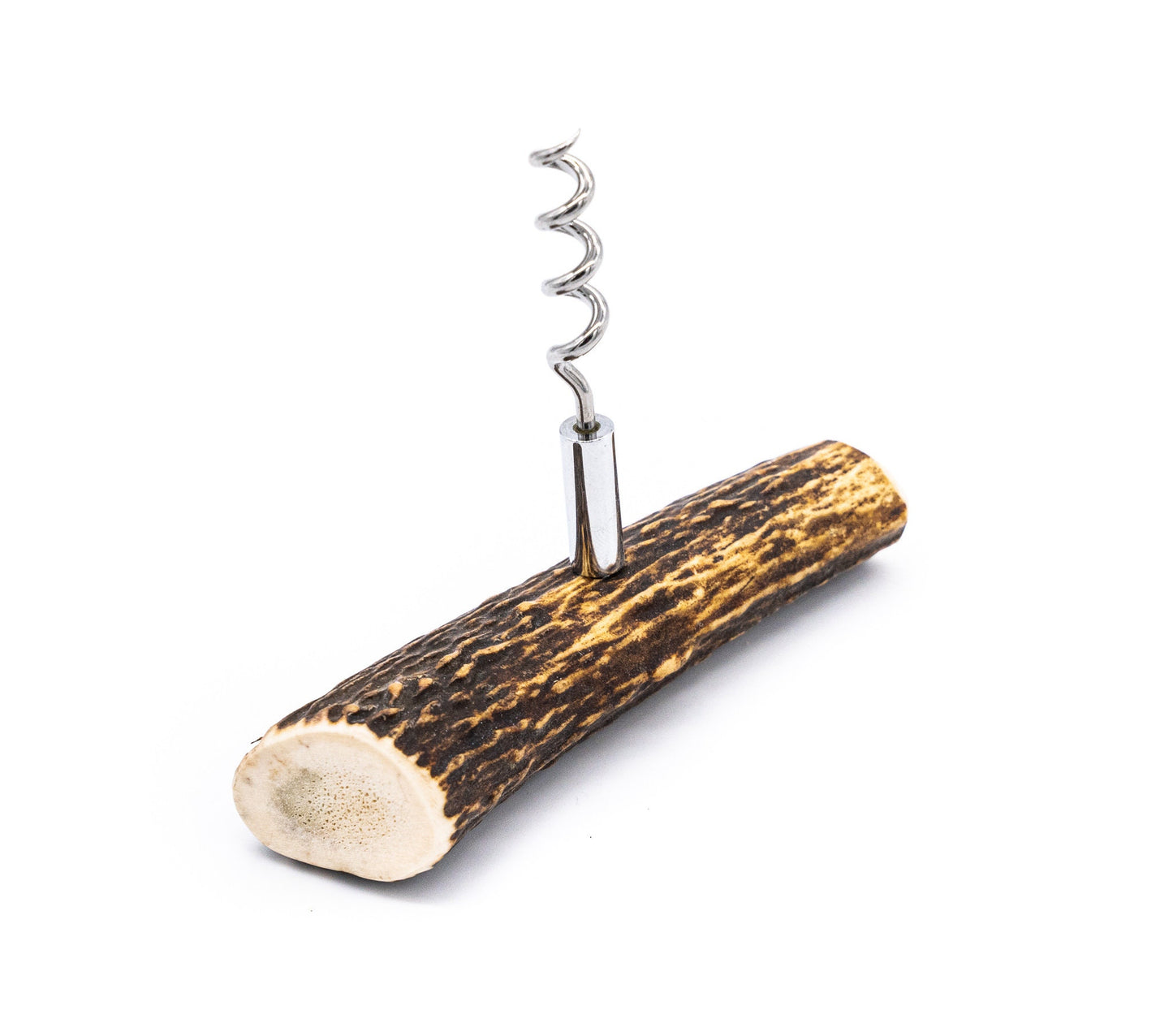 Antler Handle Corkscrew Wine Bottle Opener | Rustic Décor Country Home Farmhouse Hunting Lodge Bar Hunter Gift Man Cave Cabin