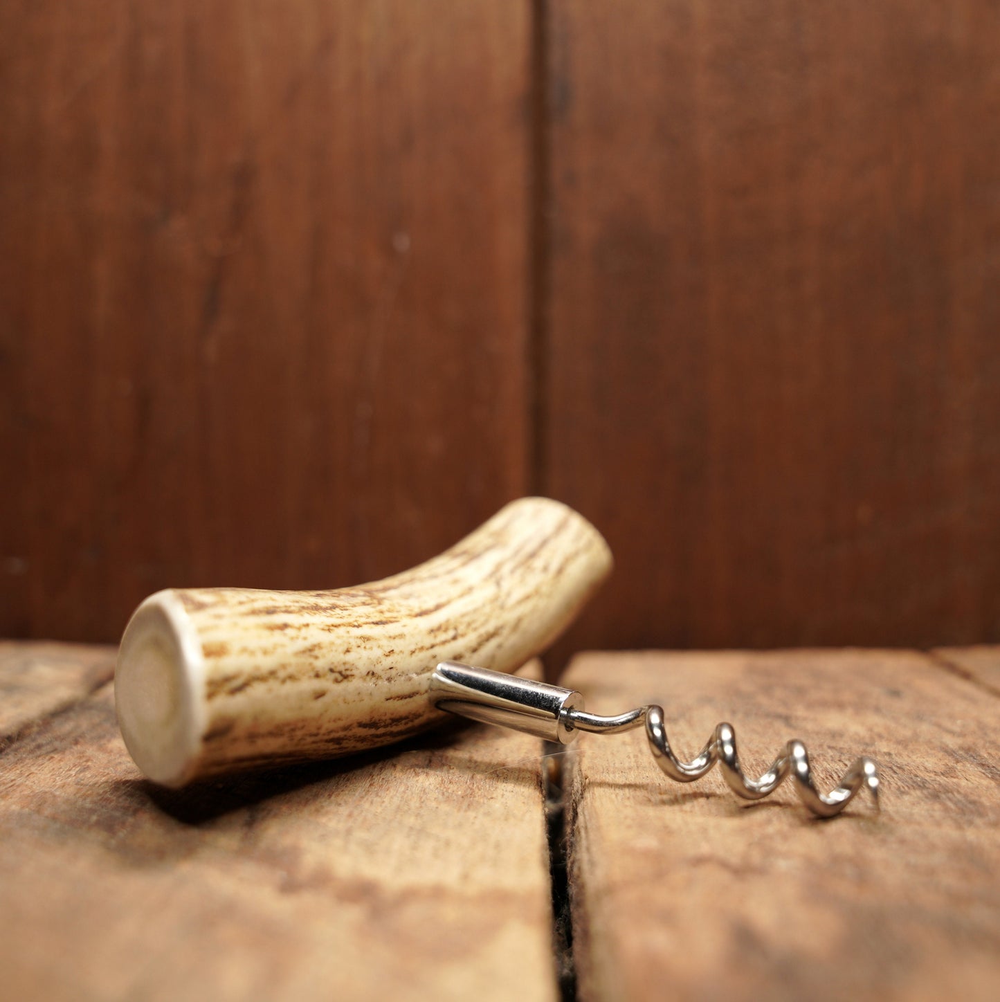 Antler Handle Corkscrew Wine Bottle Opener | Rustic Décor Country Home Farmhouse Hunting Lodge Bar Hunter Gift Man Cave Cabin