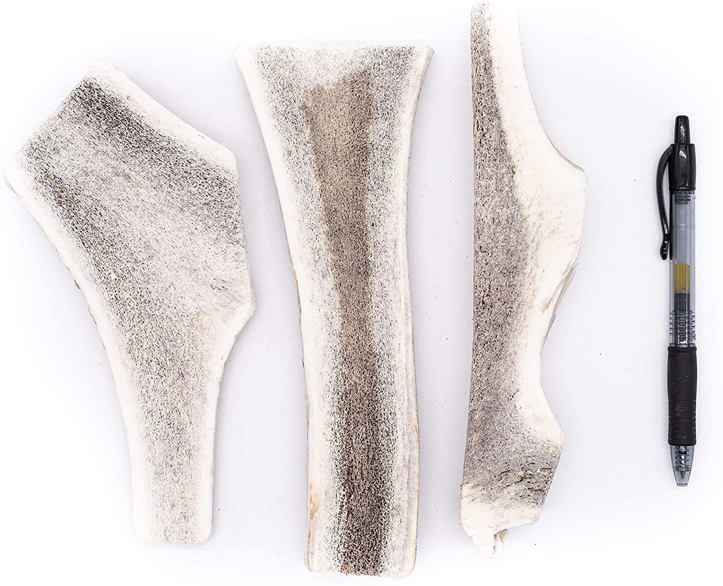 Economy Split Elk Antler Dog Chew 3 Count - Grade B/C Natural Organic and Long Lasting Treats Made from Naturally Shed Antlers in The USA