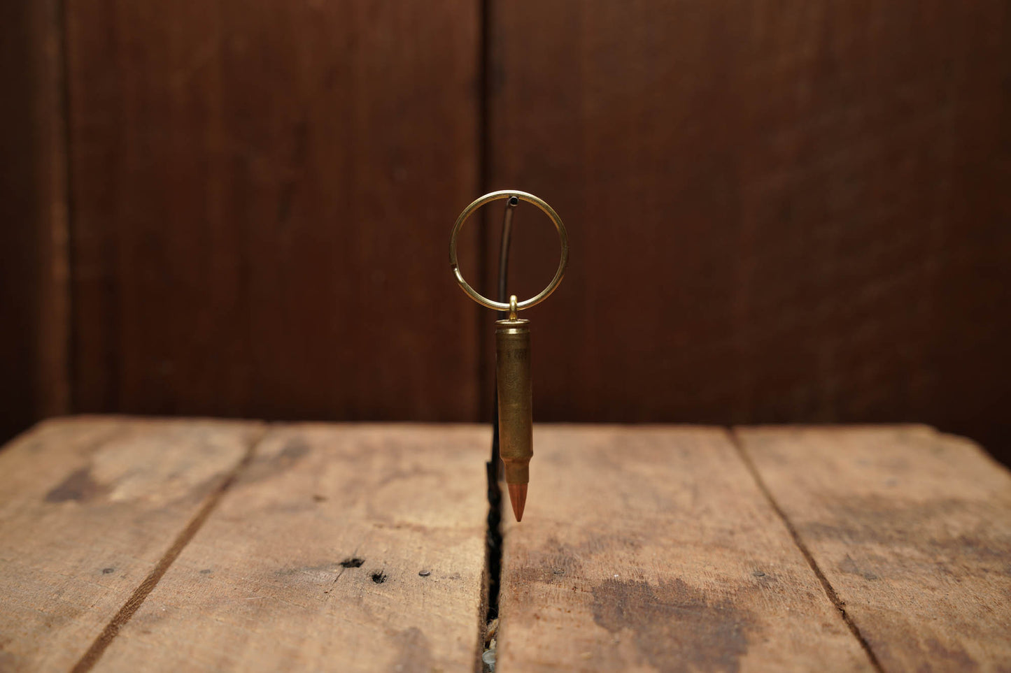 Spent Brass Bullet Keychain