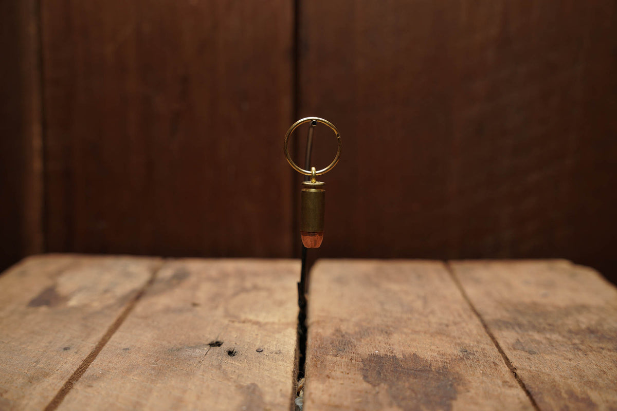 Spent Brass Bullet Keychain