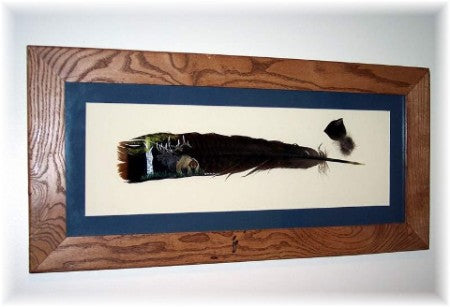 Hand Painted Turkey Feather, Elk