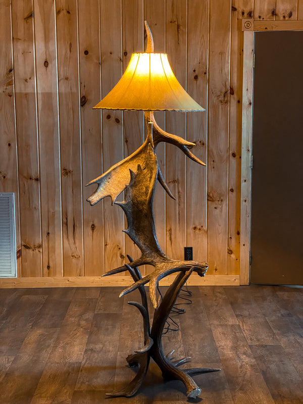 Fallow Deer Antler Table Lamp - Crooked Creek Antler Art