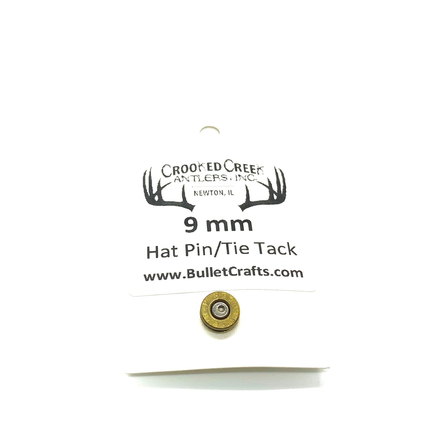 Spent Brass Bullet Hat Pin/Tie Tack