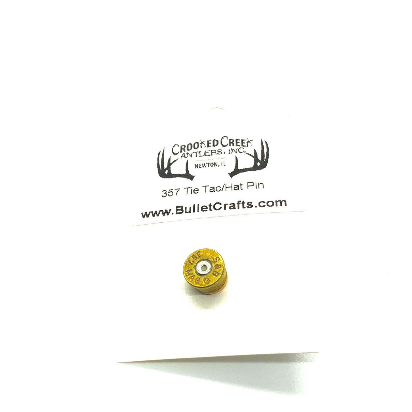 Spent Brass Bullet Hat Pin/Tie Tack