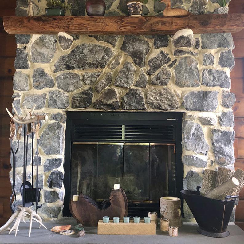 Large Whitetail Antler Fireplace Set