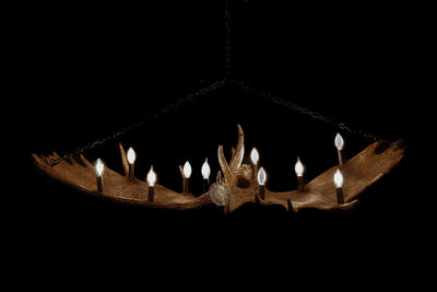 Moose Antler Oblong Chandelier