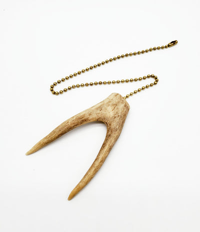 Ceiling Fan Pull Chain - Small Antler Fork