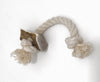 Dog Rope Toy with Split Elk Antler for Medium Dogs - Play Tug-of-War with your Aggressive Chewer Pup - Tough 2-Knot Rope Toy