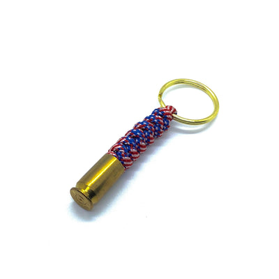 Paracord Spent Brass Keychain