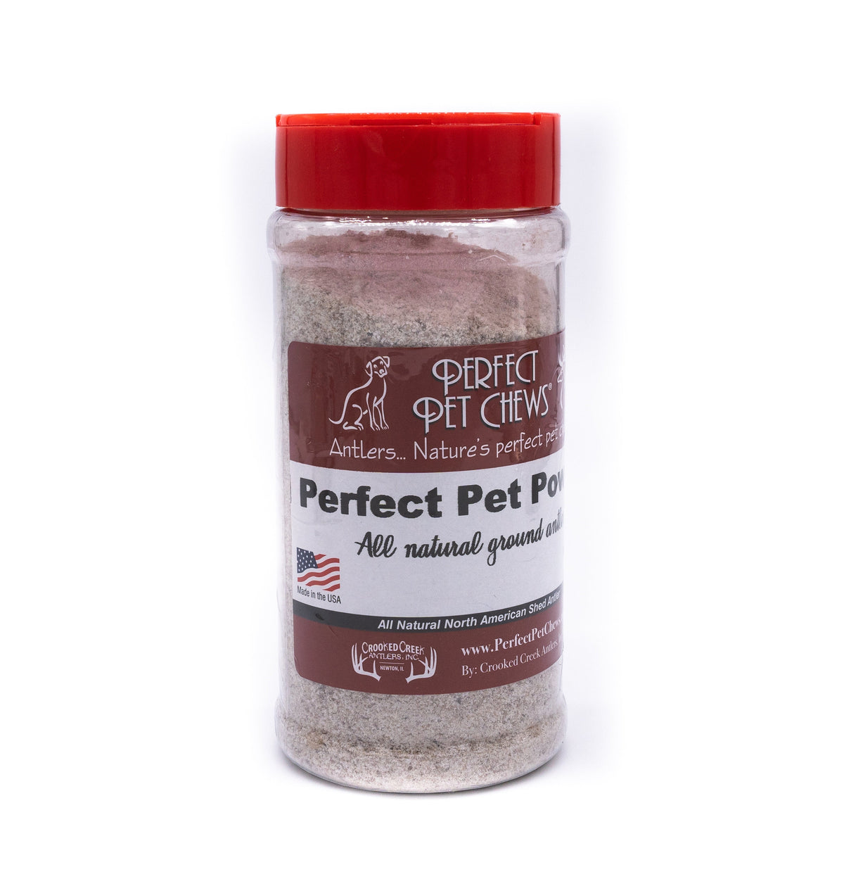 Perfect Pet Chew: 4 oz Antler Powder-All Natural, Grade A, Premium Antler Dog Treats, Organic Dog Chews, Naturally Shed Antlers from USA