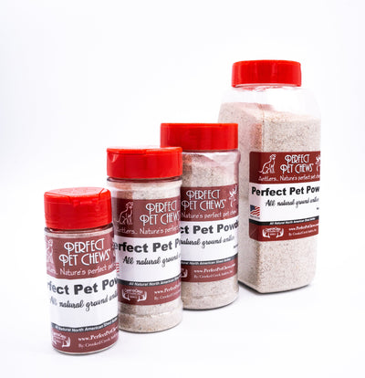 Perfect Pet Chew: 20 oz Antler Powder-All Natural, Grade A, Premium Antler Dog Treats, Organic Dog Chews, Naturally Shed Antlers from USA