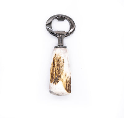 Antler Bottle Opener | Handmade Deer Antler Handle | Heavy Duty Bar Tool | Gifts For Hunters | Manual Bottle Opener | Old Fashioned Opener