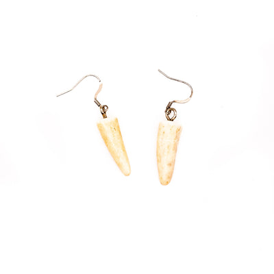 Antler Earrings - Real Natural Deer|Elk Antler Jewelry - Antler gifts - Antler Jewelry