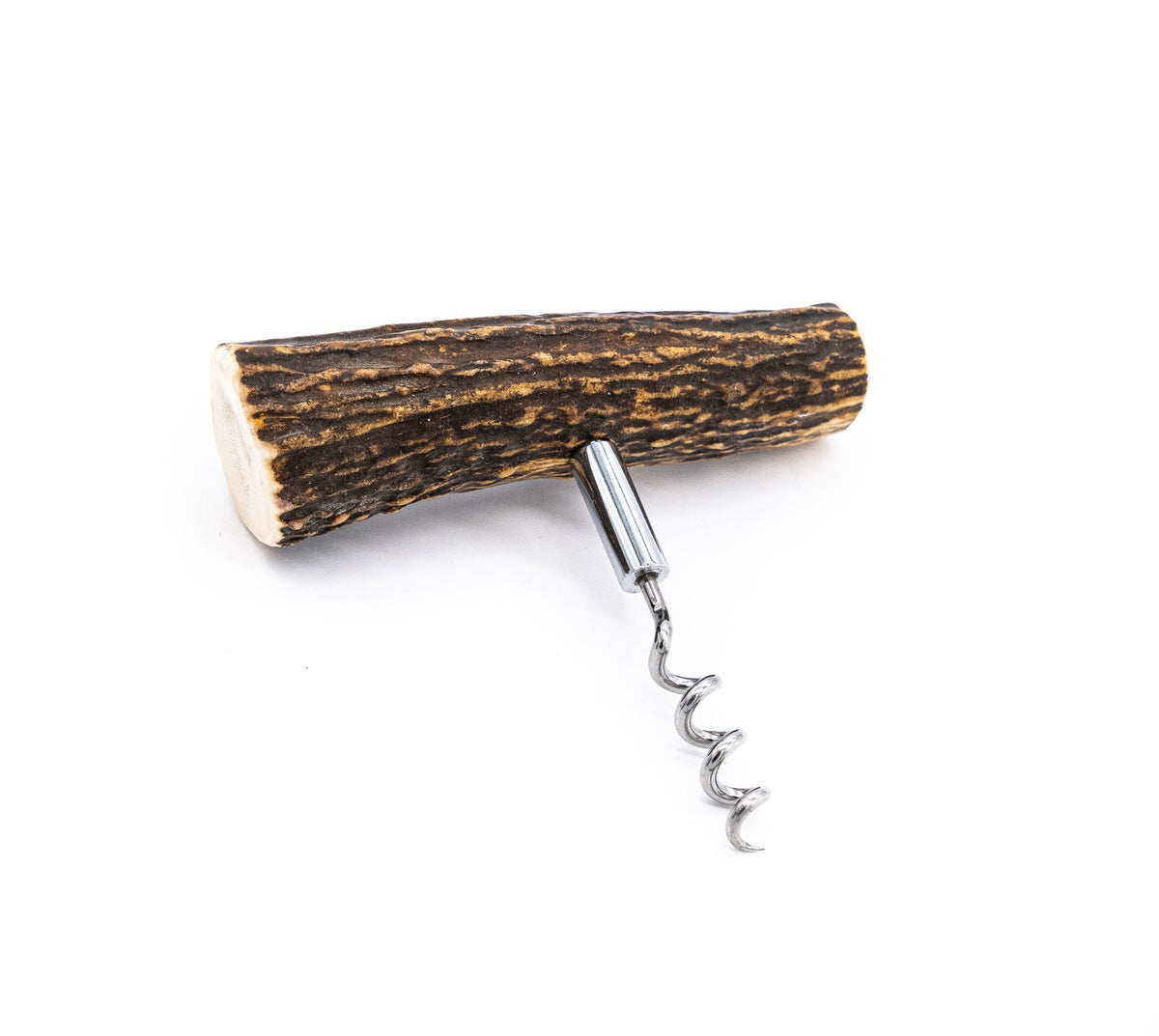 Antler Handle Corkscrew Wine Bottle Opener | Rustic Décor Country Home Farmhouse Hunting Lodge Bar Hunter Gift Man Cave Cabin