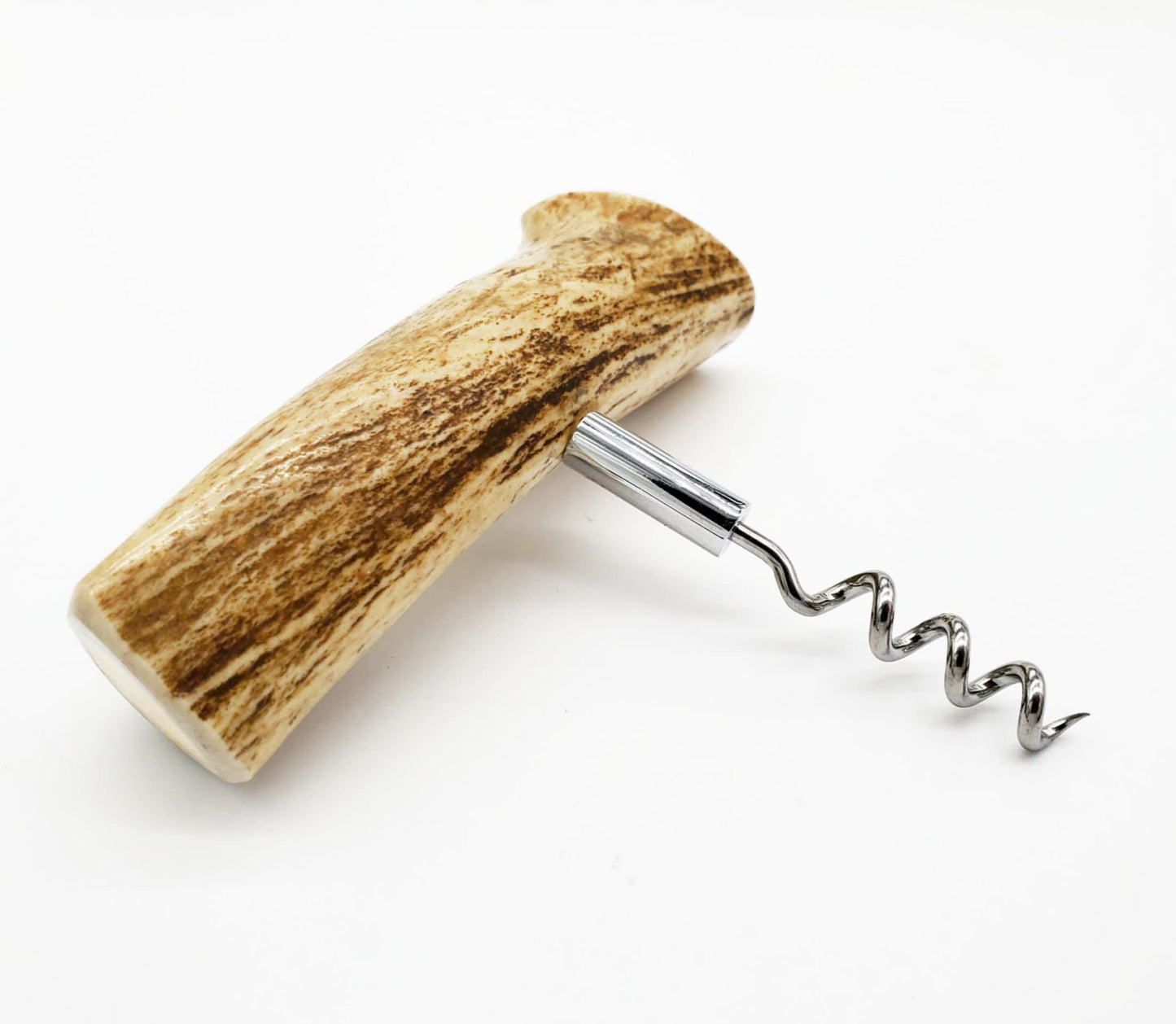 Antler Handle Corkscrew Wine Bottle Opener | Rustic Décor Country Home Farmhouse Hunting Lodge Bar Hunter Gift Man Cave Cabin