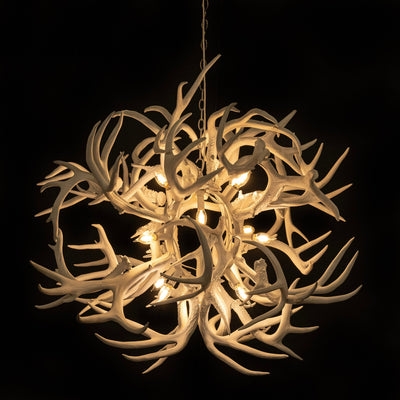 Real Deer Antler Tumbleweed Chandelier with 14 Lights