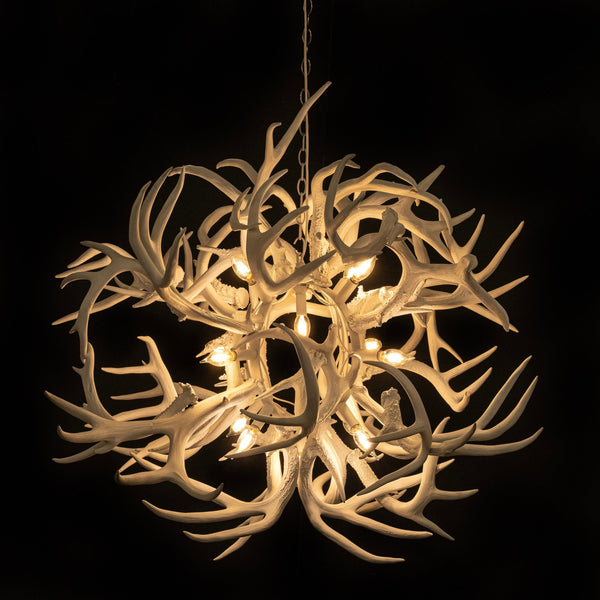 Antler ペンダントライト Real Deer Antler Tumbleweed Chandelier with 14 Lights