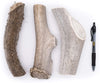 Economy Elk/Deer Antler Dog Chew 3 Count - Grade B/C All Natural Organic and Long Lasting Treats Made from Naturally Shed Antlers in The USA
