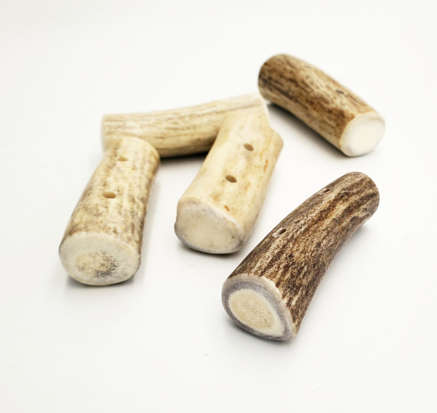 Antler Toggle Buttons, 5 ct - Great For Crafts, Sewing, Dolls, Upholstery, etc.