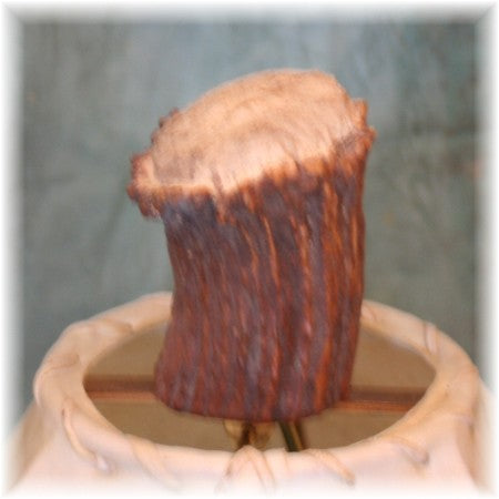 Moose Antler Burr Finial with brass insert