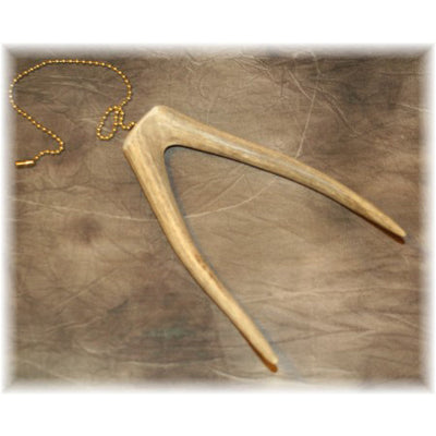 Large Antler Fork Lamp or Fan Pull