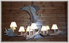 9 Antler, 12 Light Fallow Deer Antler Chandelier