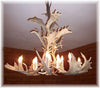 17 Antler, 16 Light Fallow Deer Antler Cascading Chandelier