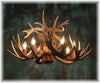 9 Antler, 6 Light Whitetail Antler Dining Room Chandelier