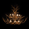 27 Antler 12 Light Mule Deer 2 Tier Chandelier