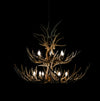 27 Antler 12 Light Mule Deer 2 Tier Chandelier