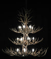 36 Antler, 18 Light 3 Tier Cascading Deer Antler Chandelier