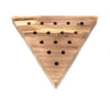 Tricky Triangle - Peg Solitaire - Bullet Peg Game Puzzle - Cracker Barrel Board Game - Wood Jumping Peg Game - Gifts For Kids