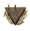 Tricky Triangle - Peg Solitaire - Bullet Peg Game Puzzle - Cracker Barrel Board Game - Wood Jumping Peg Game - Gifts For Kids