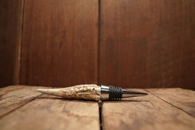 Wine Bottle Stopper w/ Antler Handle