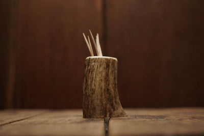 Elk Antler Toothpick Holder