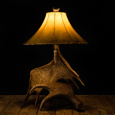 Extra Large Moose Antler Table Lamp