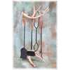 Large Mule Deer Antler Fireplace Set