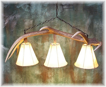 Large Elk Antler Pool Table-Bar Light