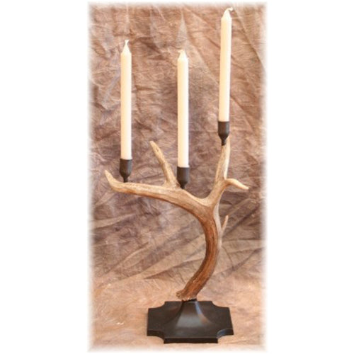 Vertical 3 Cup Whitetail Candelabra