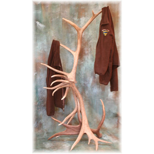 Medium Elk Antler Coat Rack/Hall Tree – Crooked Creek Antler Art