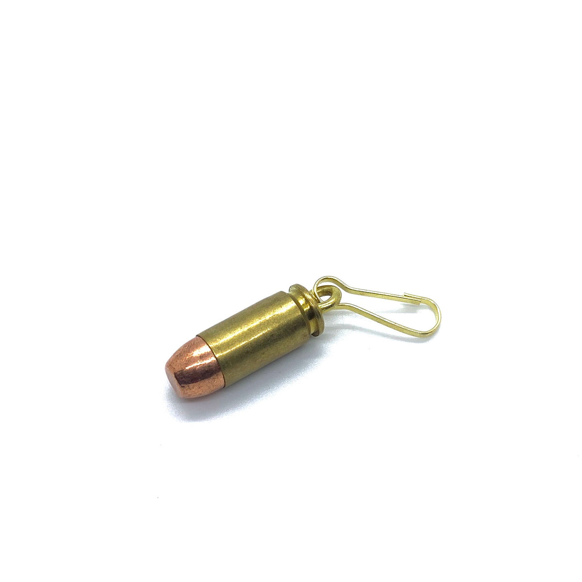 Spent Brass Bullet Zipper Pull