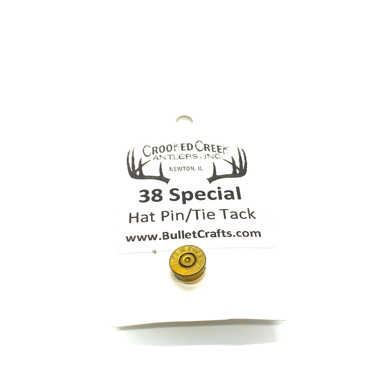 Spent Brass Bullet Hat Pin/Tie Tack