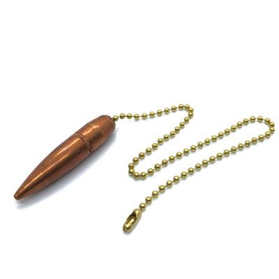 Spent Brass Bullet Fan Pull Chain